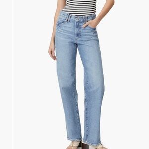 PAIGE Light Blue Wide-Leg Jeans
